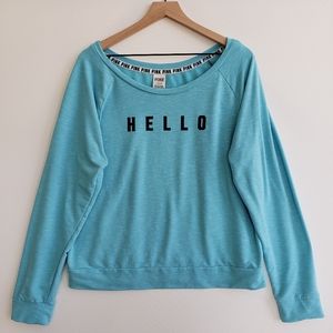 VS PINK | Hello Goodbye Slouchy Pullover Sweatshirt